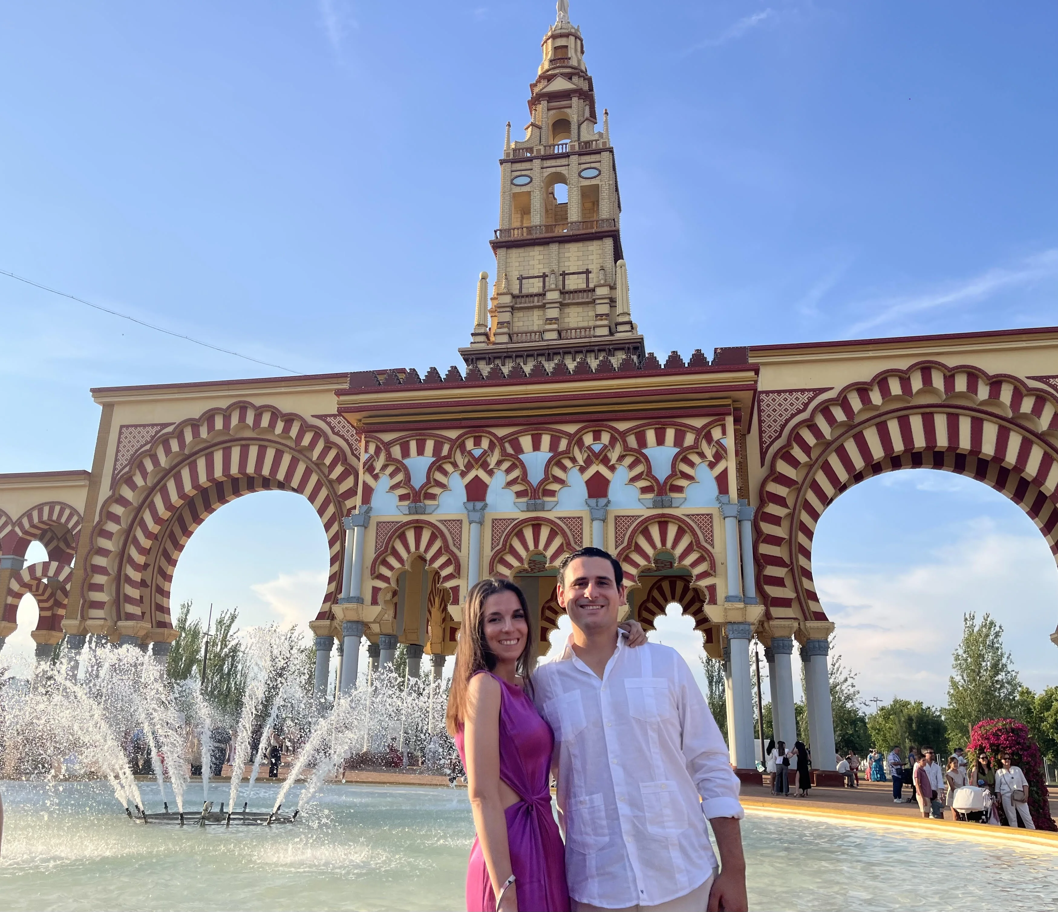 Lourdes y Ángel en la Feria de Córdoba